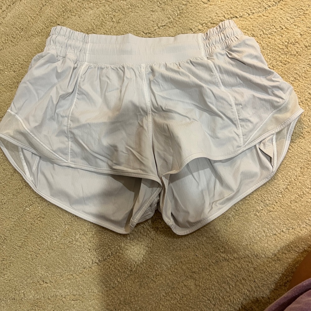 Lululemon White Hotty Hot Shorts